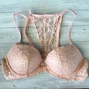 Pink Victoria’s Secret Euphoria Foil Date Bra